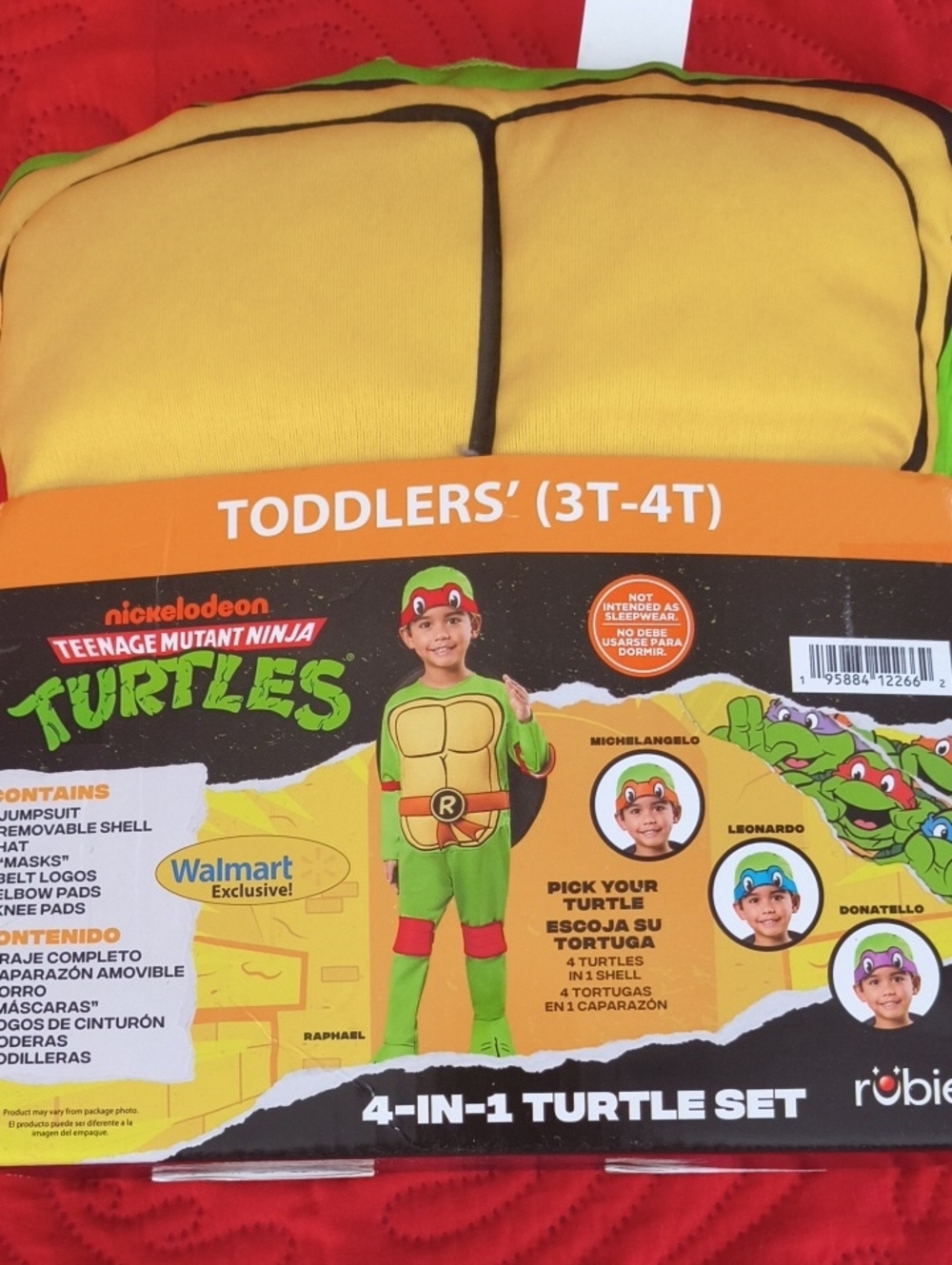 Nickelodeon Teenage Mutant Ninja Turtles Yellow & Green Costume Set